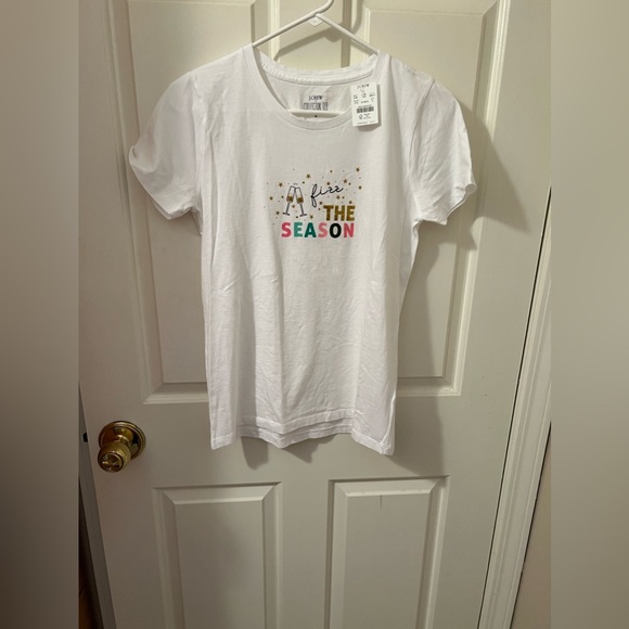 J Crew Graphic Tee Fizz The Season Size Small NWT - Picture 3 of 11